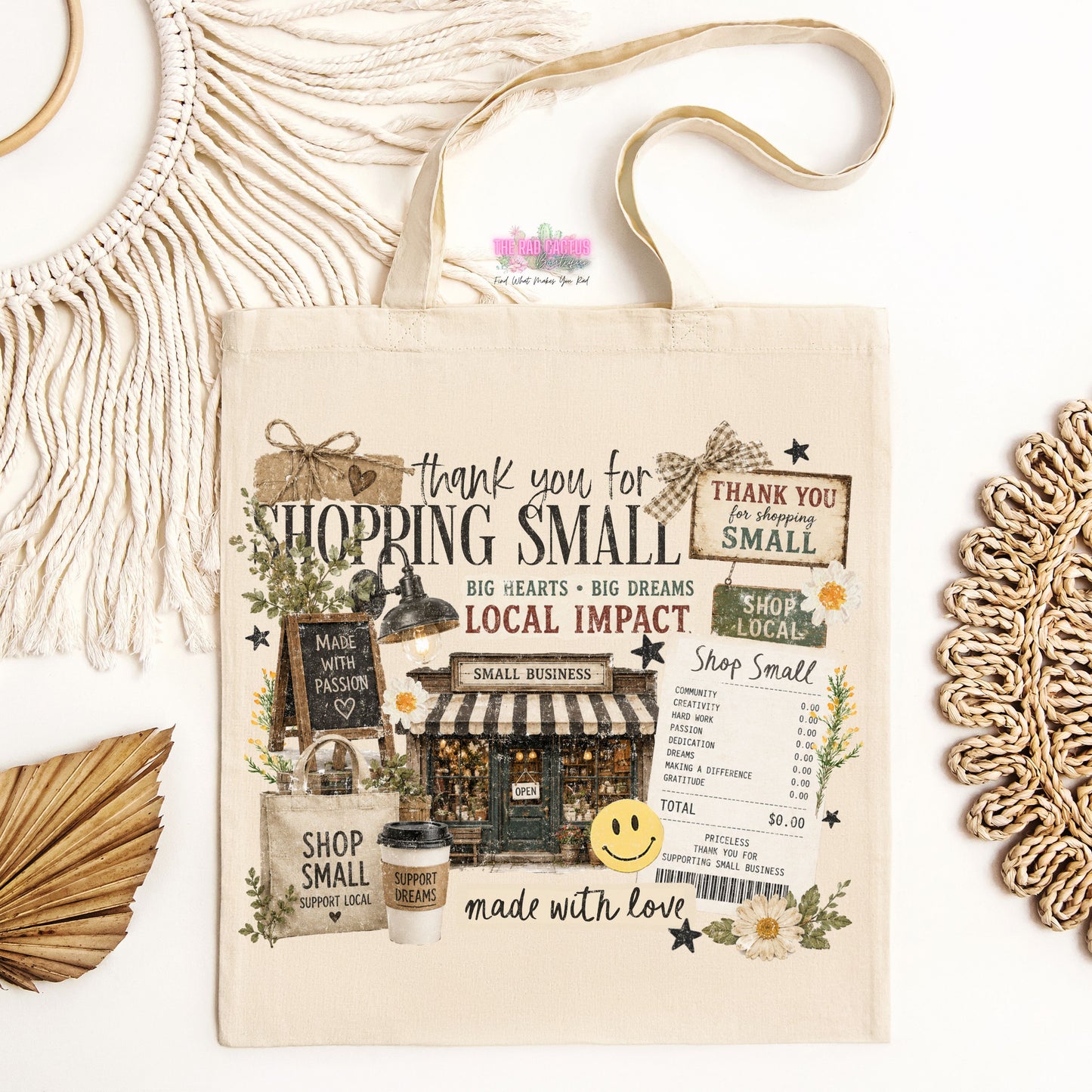 Thank You For Shopping Small Tote Bag