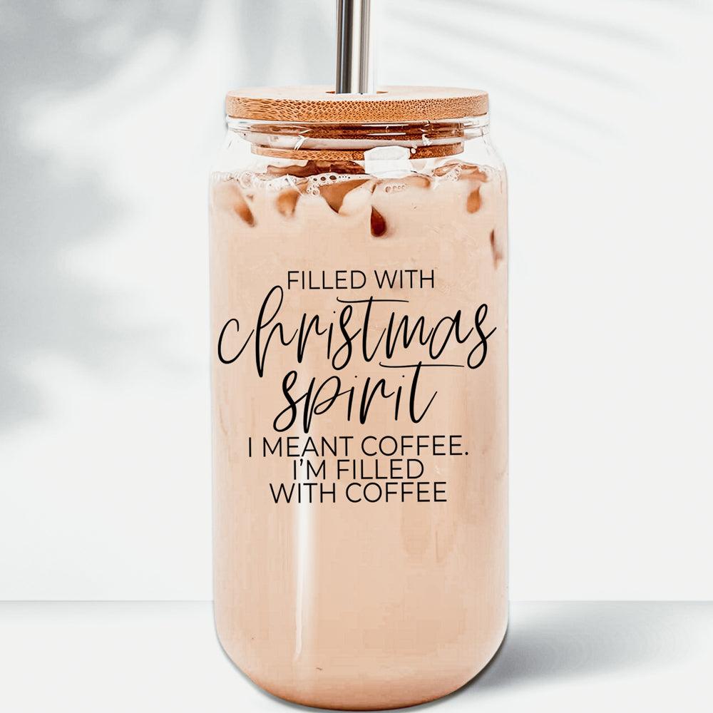 Christmas Spirit Glass Cup