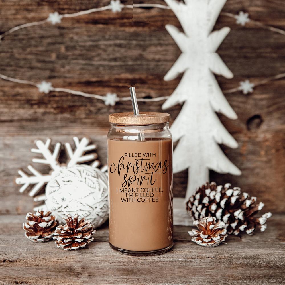 Christmas Spirit Glass Cup
