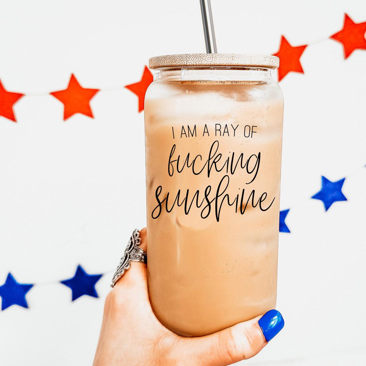 Ray of Sunshine Glass Cup