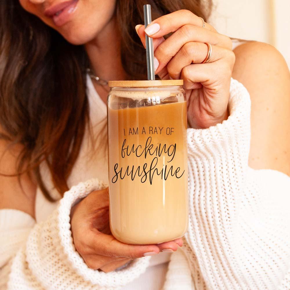 Ray of Sunshine Glass Cup