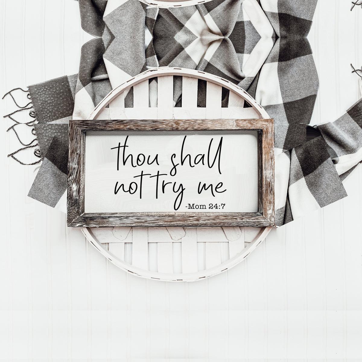 Funny mom quote signs wooden