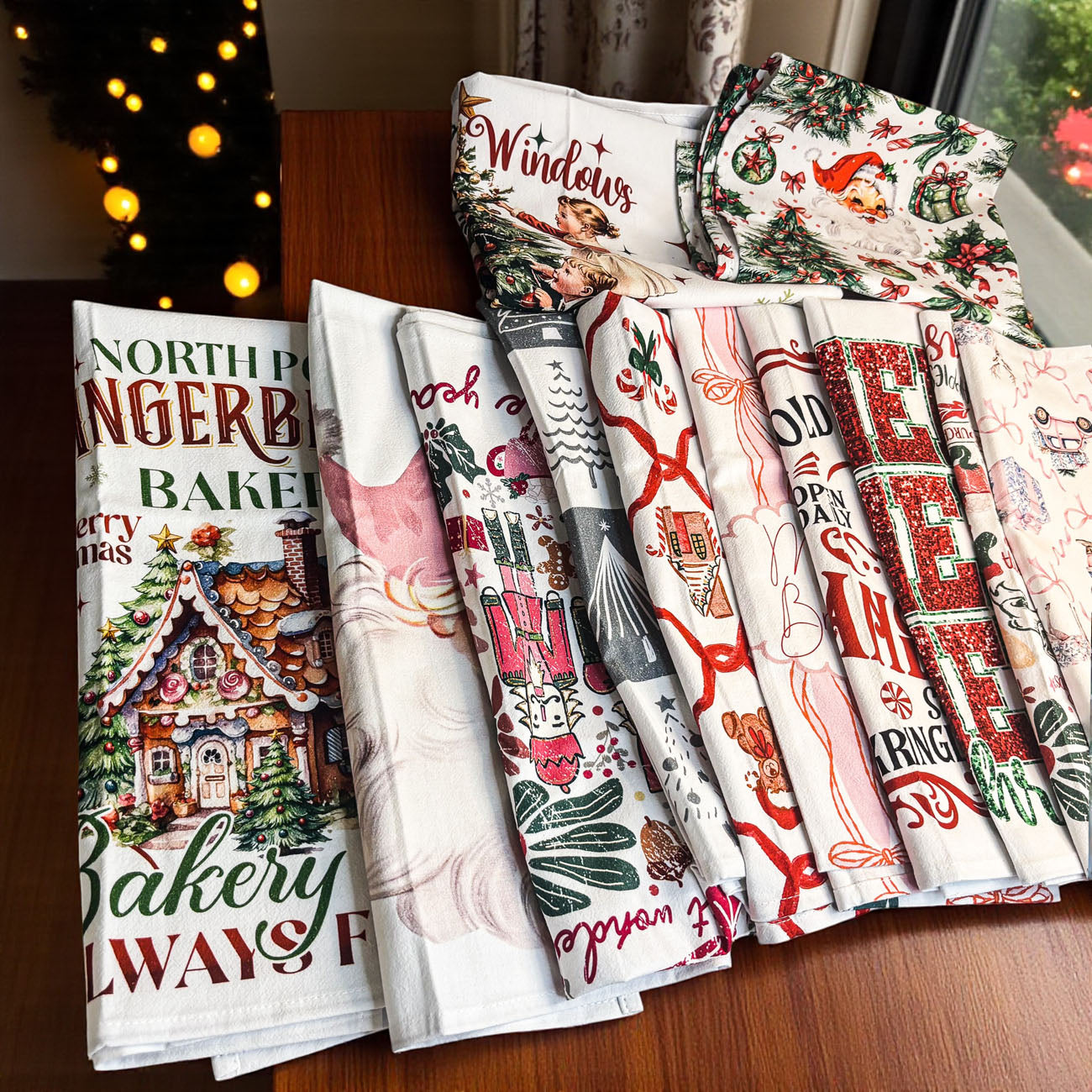 Vintage Santa Towels