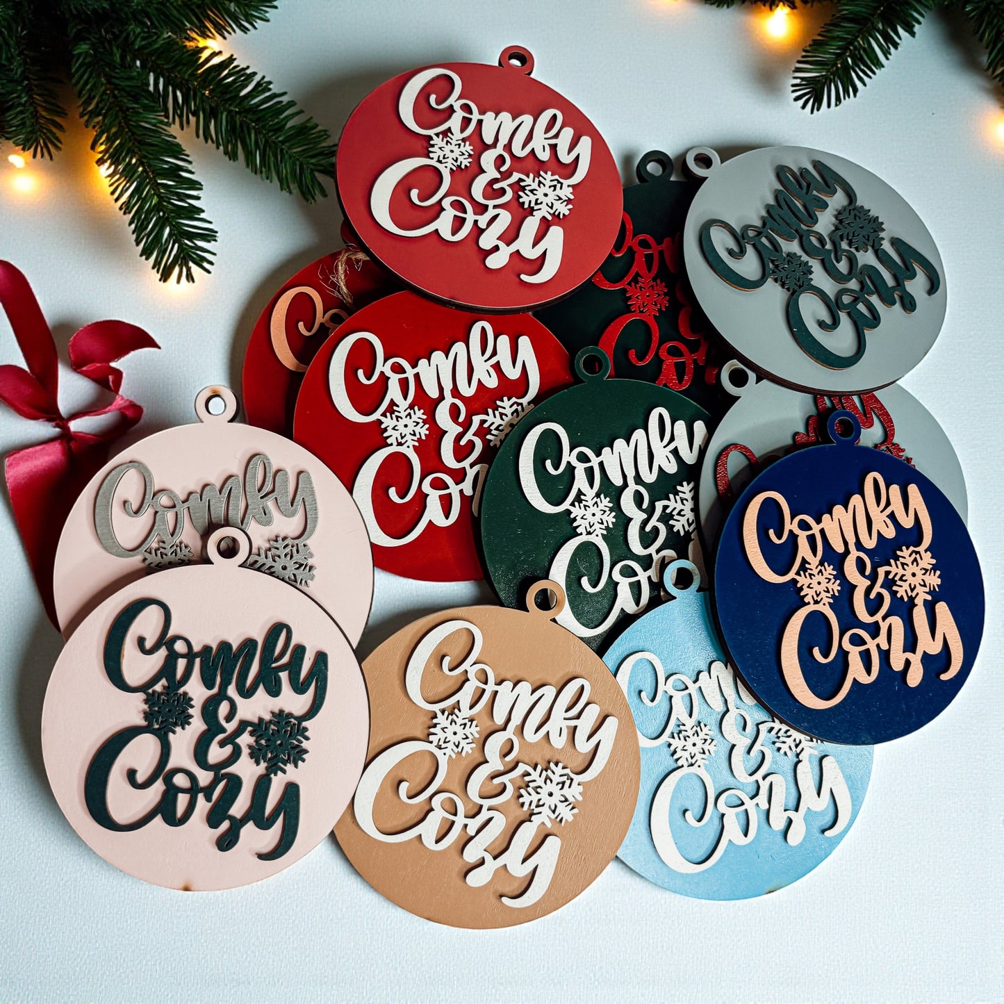 Comfy & Cozy 12 Ornament Colors