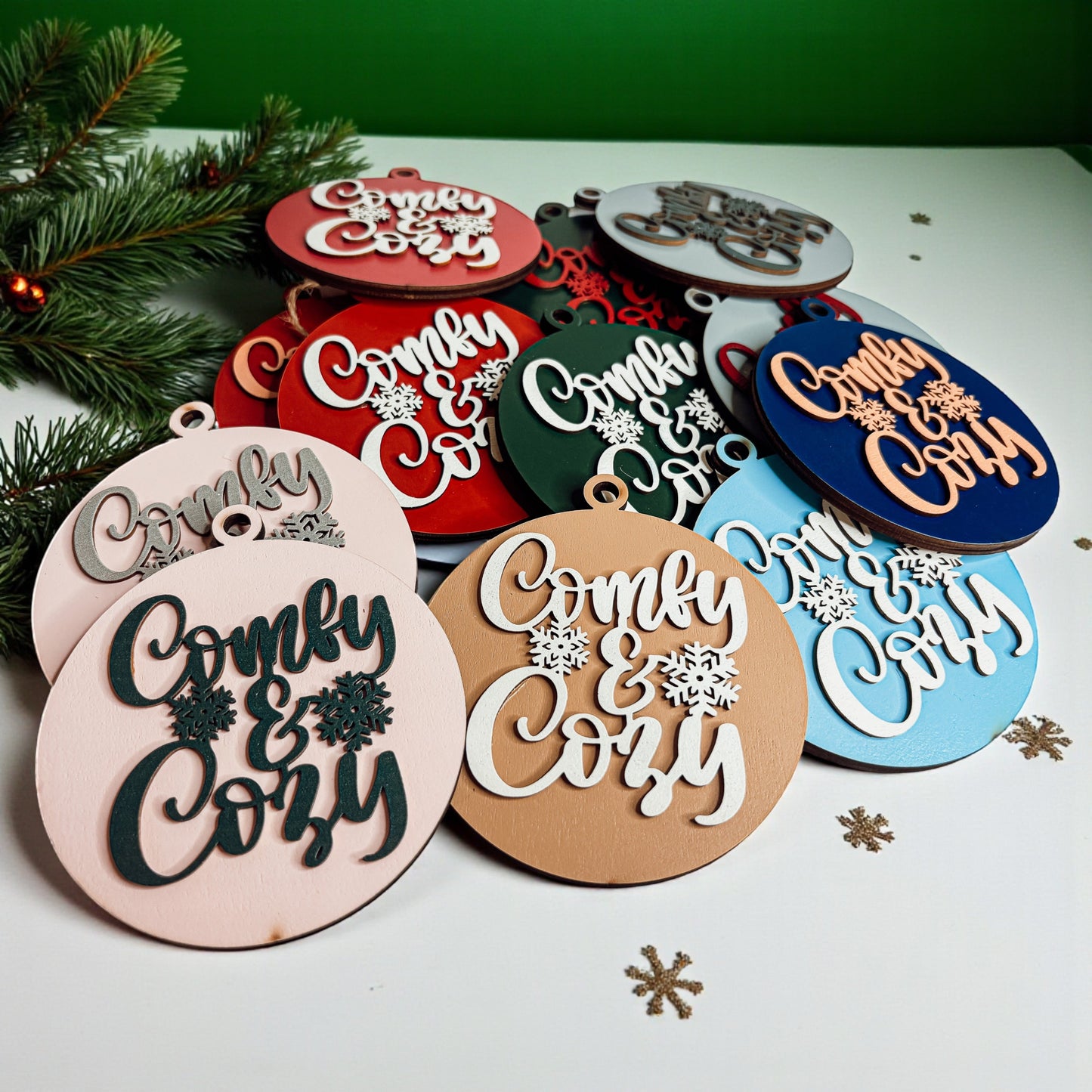 Comfy & Cozy 12 Ornament Colors