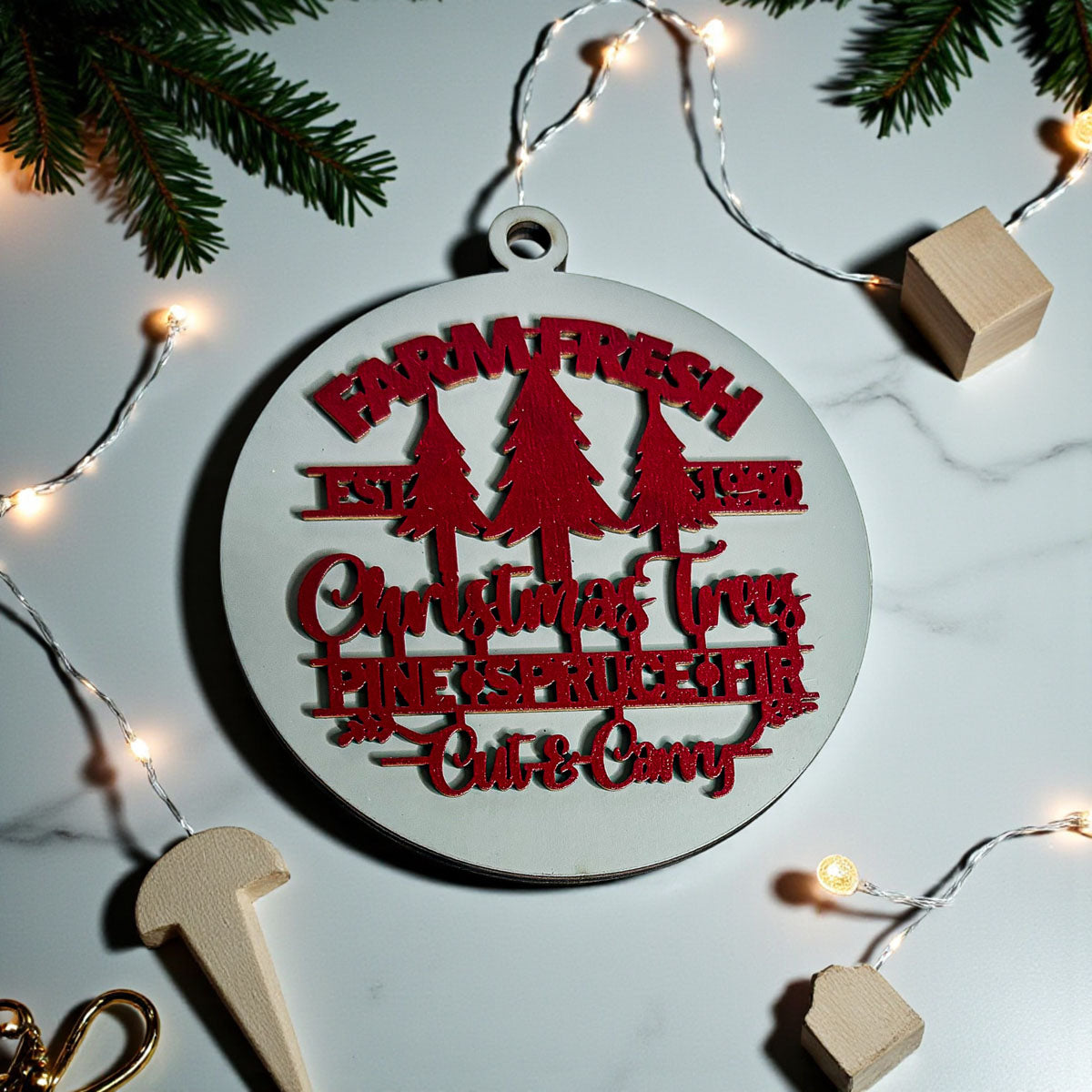 Farm Fresh Ornament 12 Colors