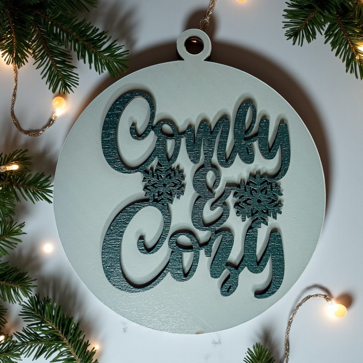 Silver and green christmas decorations
Green and silver christmas tree decor