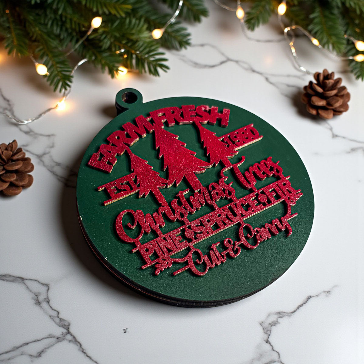 Farm Fresh Ornament 12 Colors