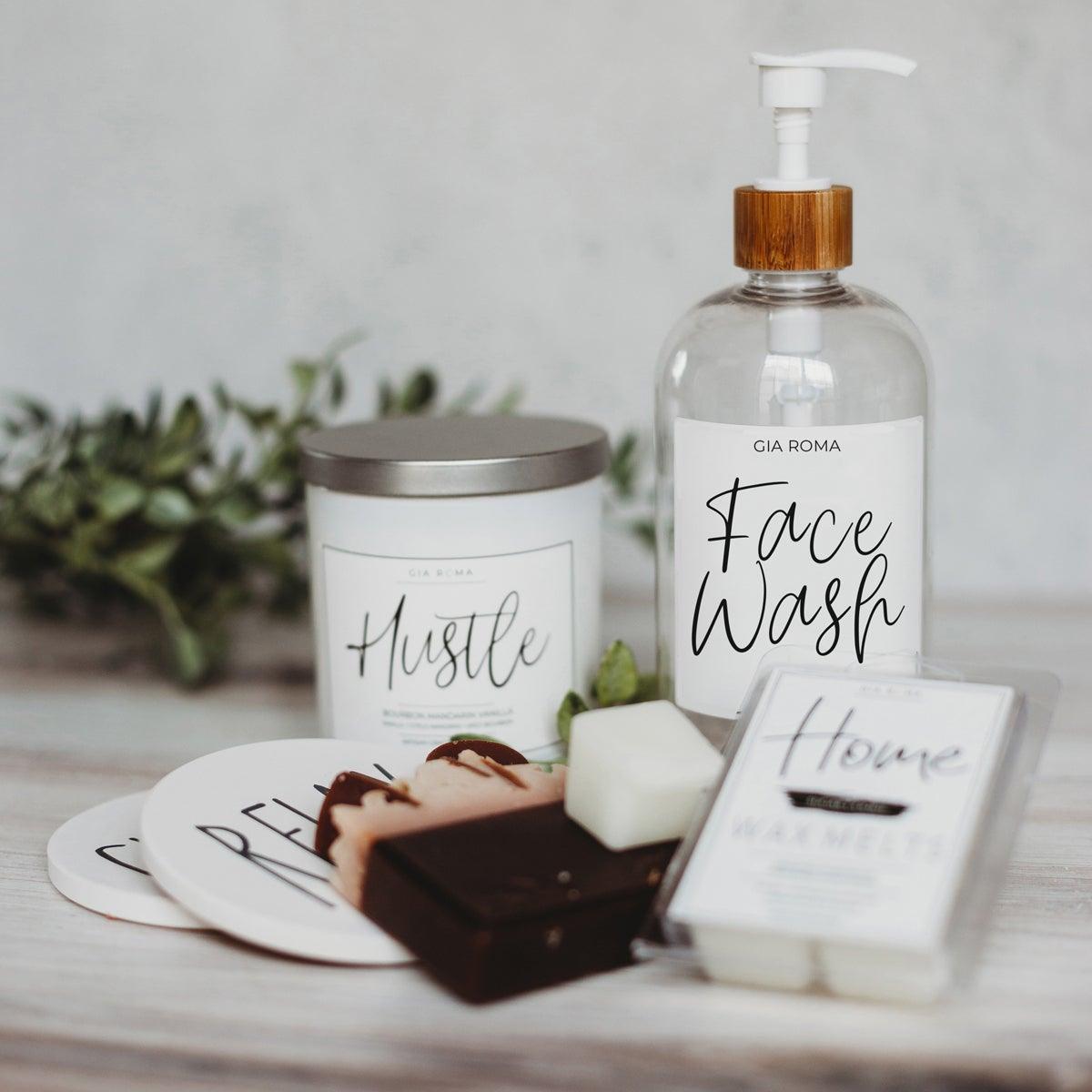 16oz Plastic Clear Dispenser | White Label