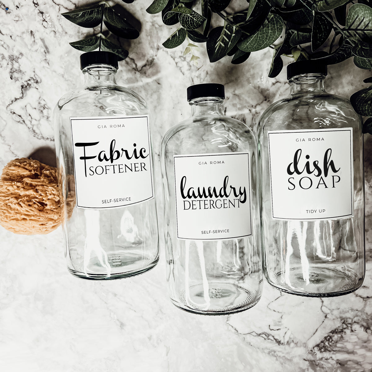 Laundry Room Soap Dispensers Modern and Decorative, Refillable