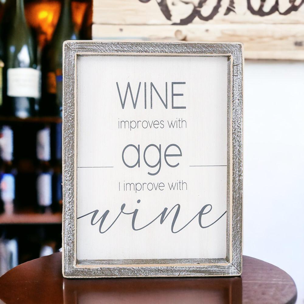 Wine Improvement Sign