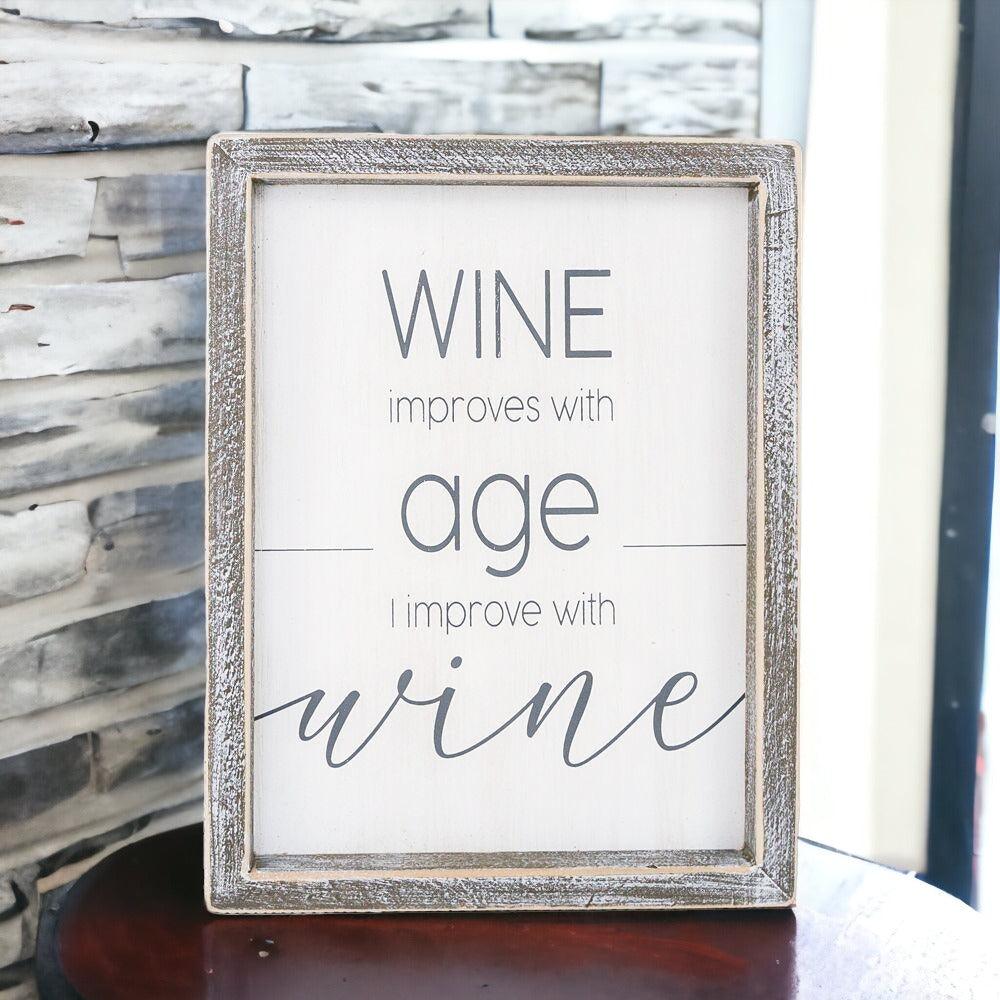 Wine Improvement Sign