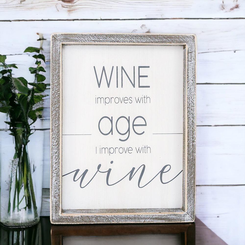 Wine Improvement Sign