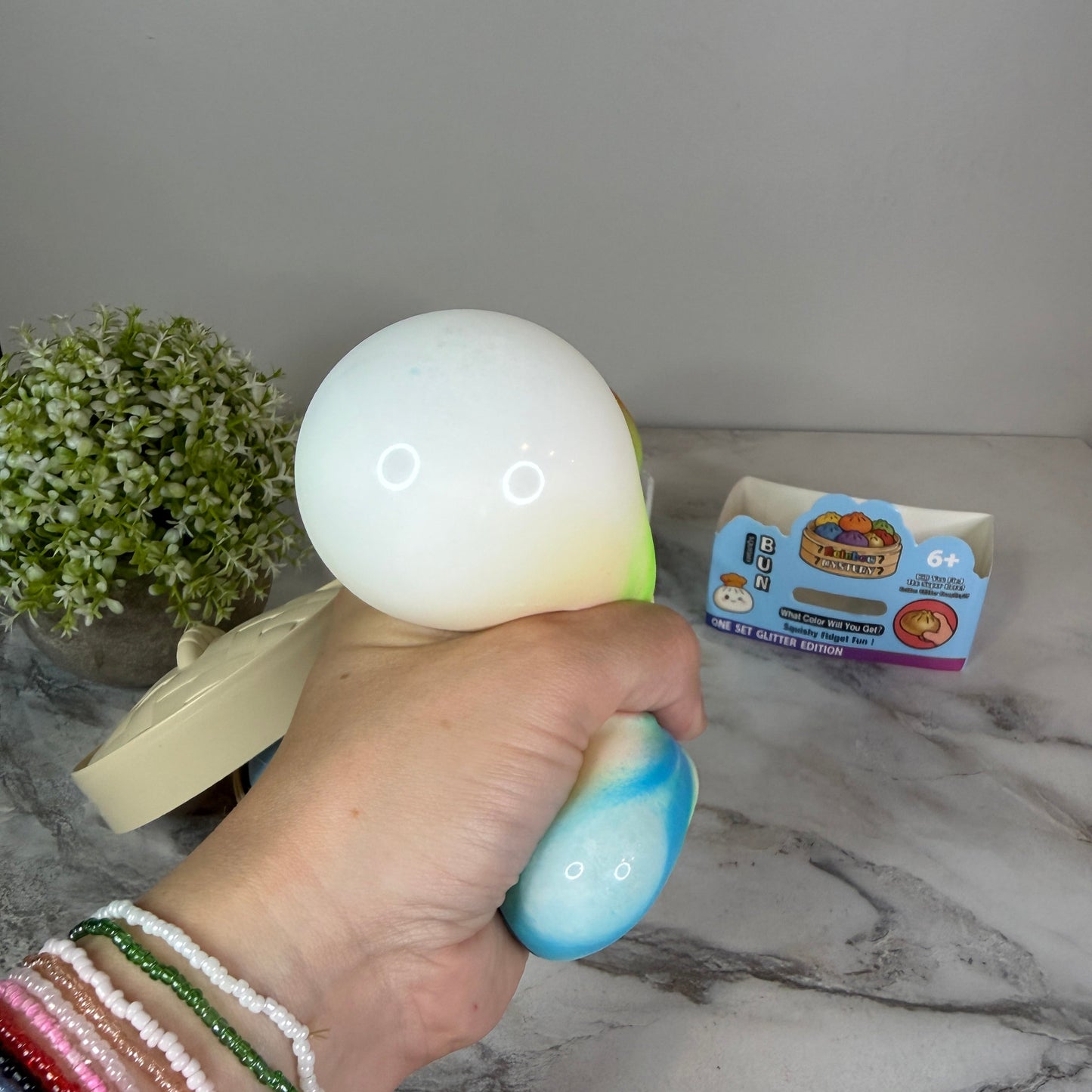 Squishy Toy - Viral Dumpling, Multi Color + New Face