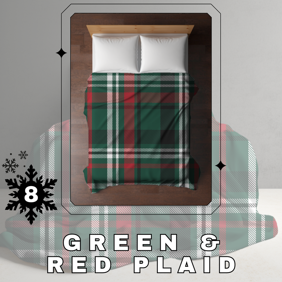 Blanket Christmas #7 - Green & Red Plaid - PREORDER