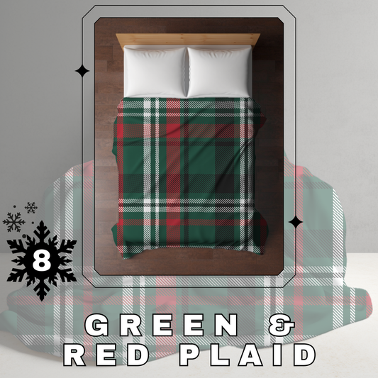 Blanket Christmas #7 - Green & Red Plaid - PREORDER