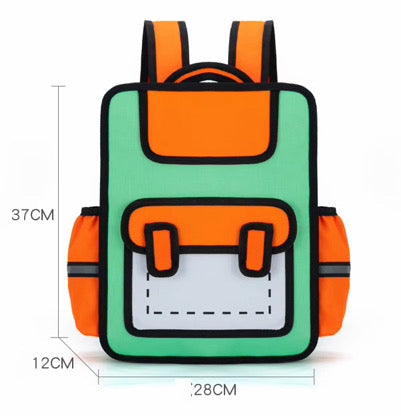 Backpack - 2D Cartoon - PREORDER 3/18-3/21