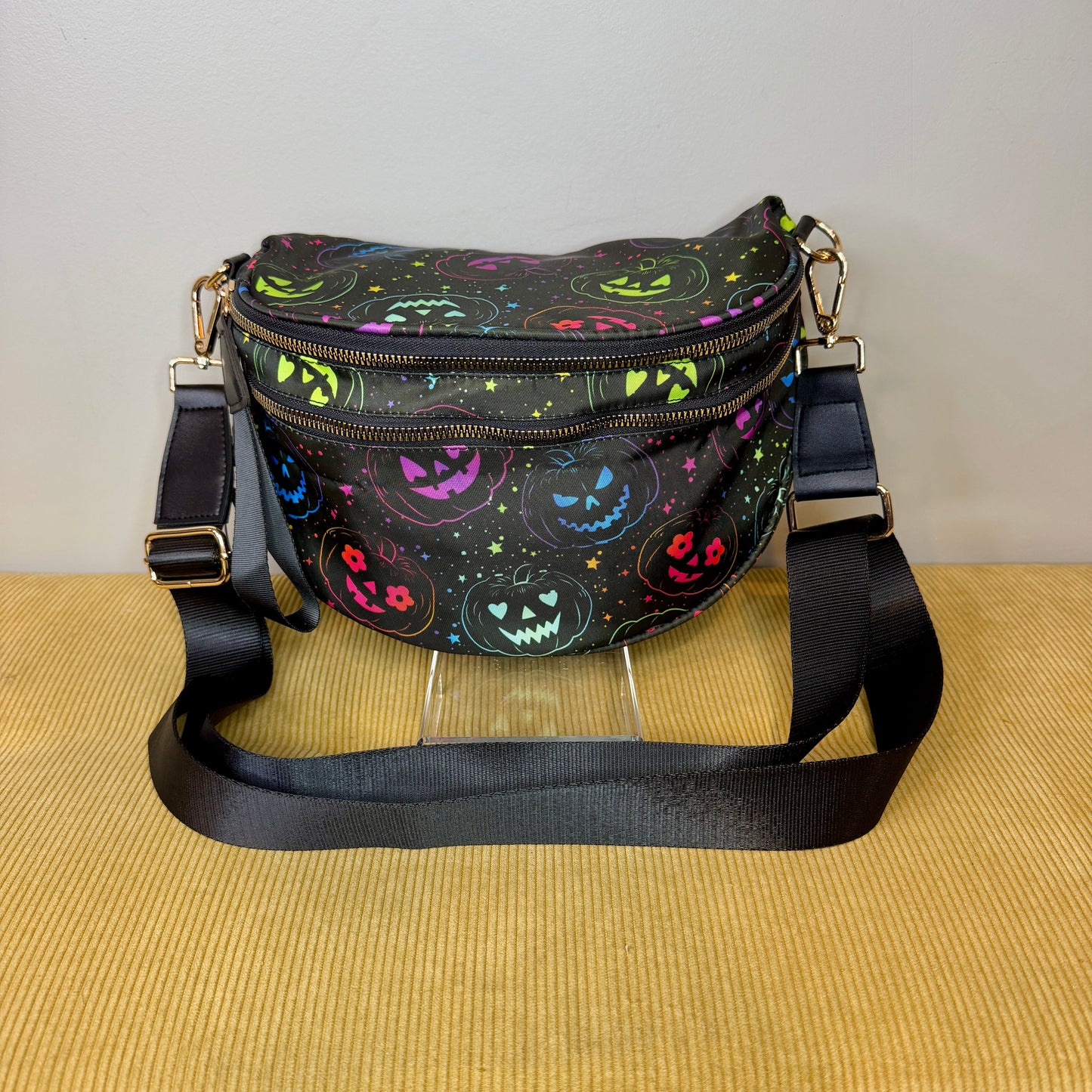 The Roni Nylon Crossbody - Halloween Fall Rainbow Pumpkin Faves