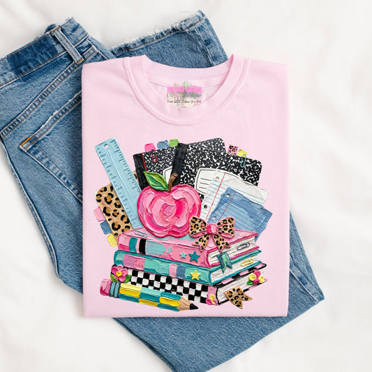 Teacher Essentials Graphic Tee or Crewneck Sweatshirt