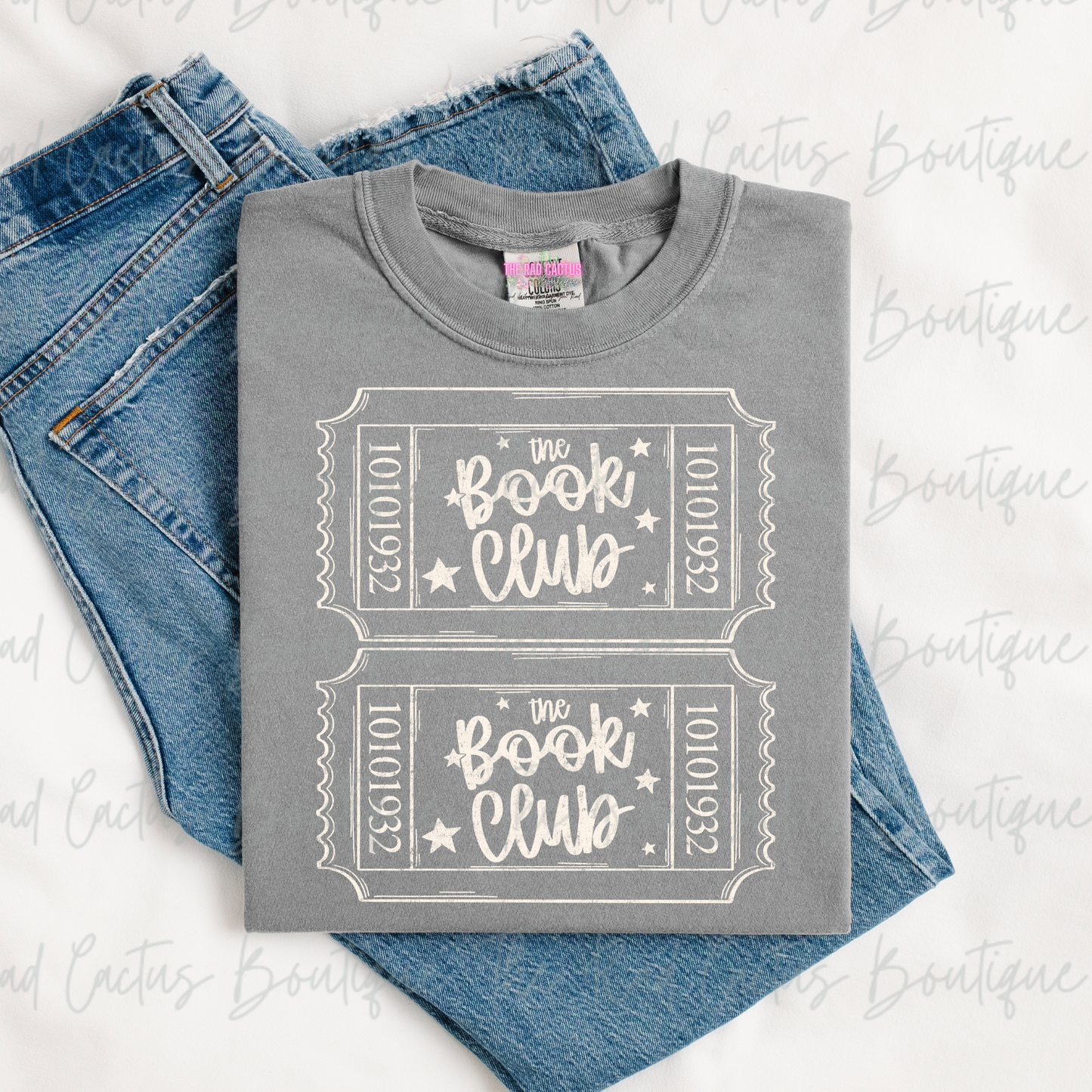 The Book Club Cream Ink Graphic Tee or Crewneck Sweatshirt