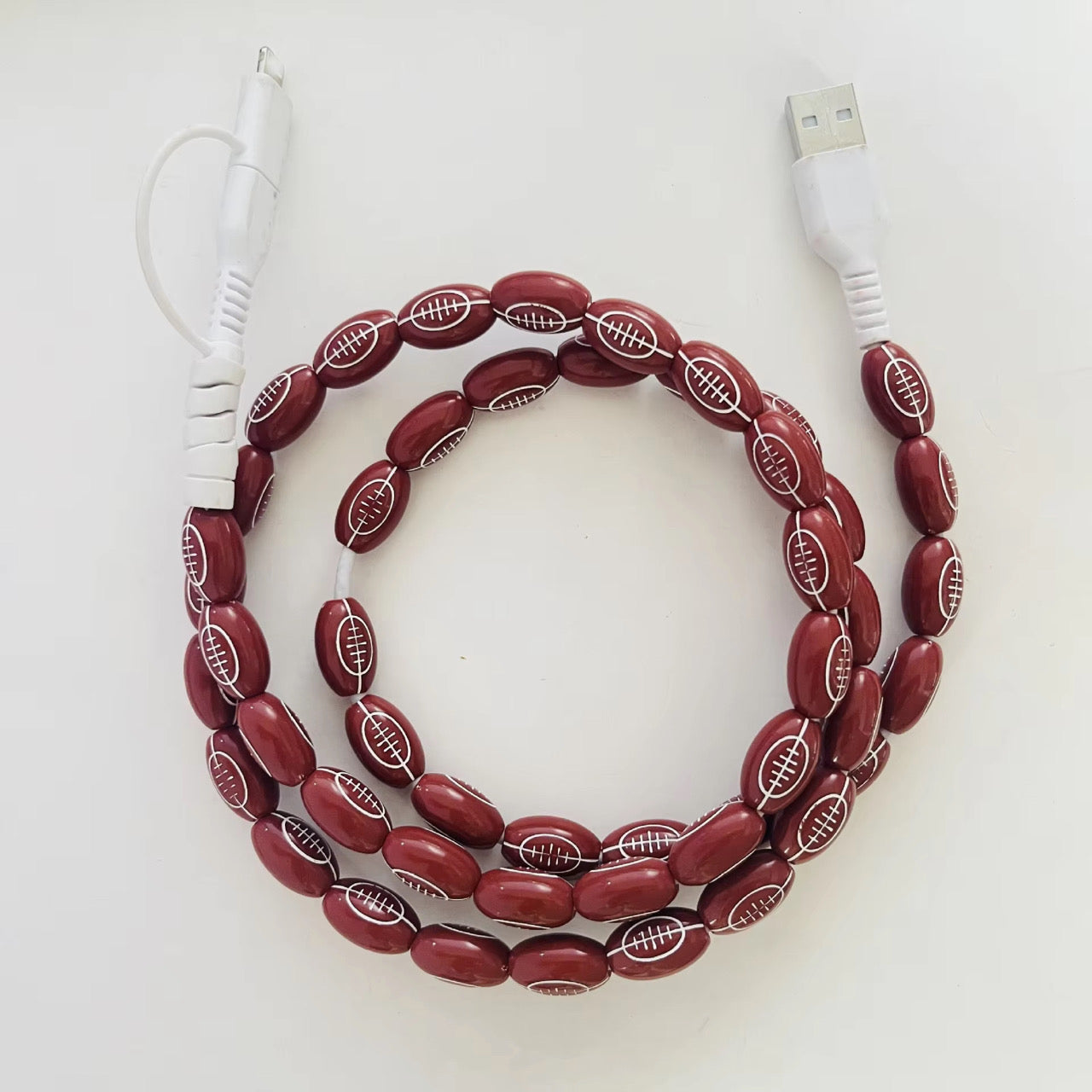 Charging Cord - Beaded - Sports - PREORDER 3/14-3/17