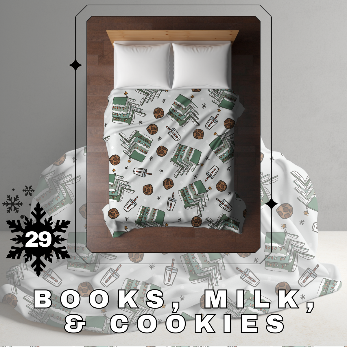 Blanket Christmas #29 - Books, Milk, & Cookies - PREORDER