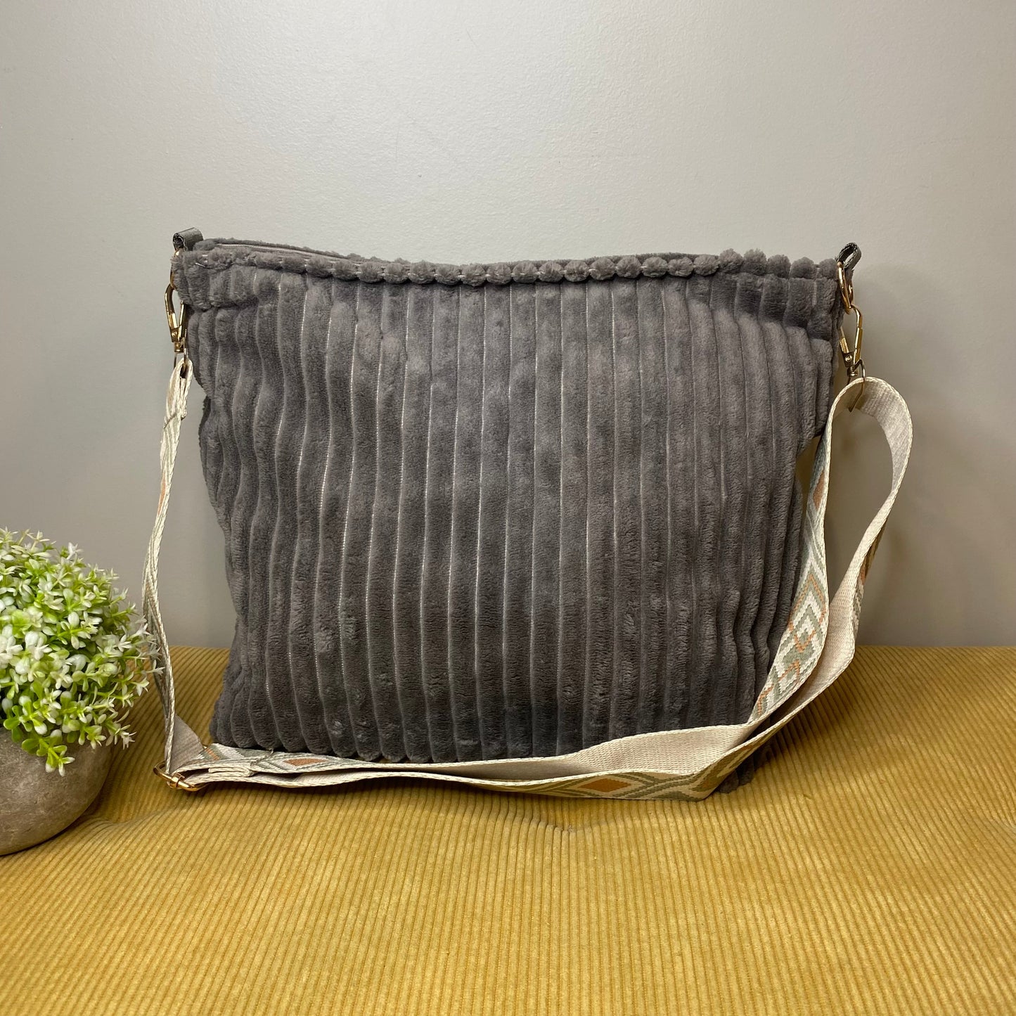 Willow - Corduroy Shopper Purse - PREORDER 7/16-7/19