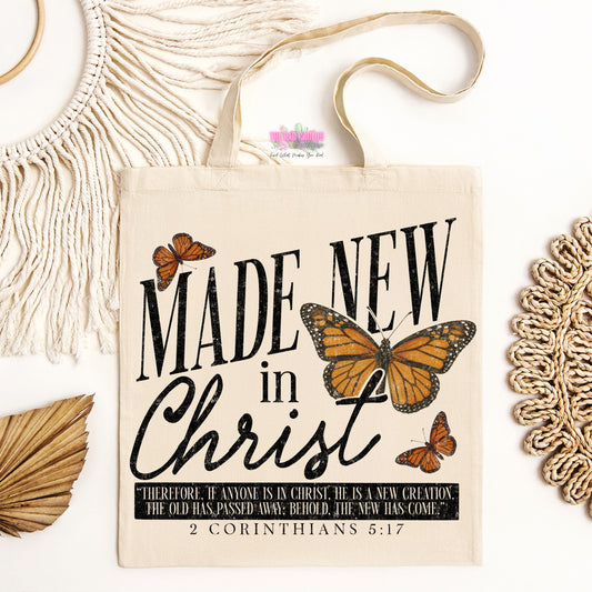 Made New in Christ Tote Bag