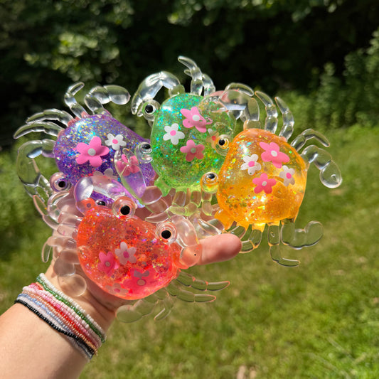 Squishy Toy - Glitter Crab