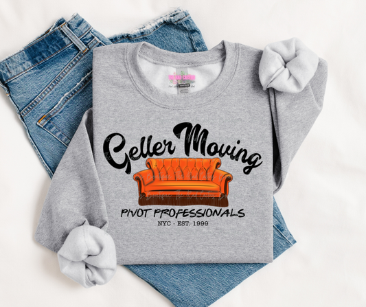 Black Ink Geller Moving Co. Graphic Tee or Crewneck Sweatshirt