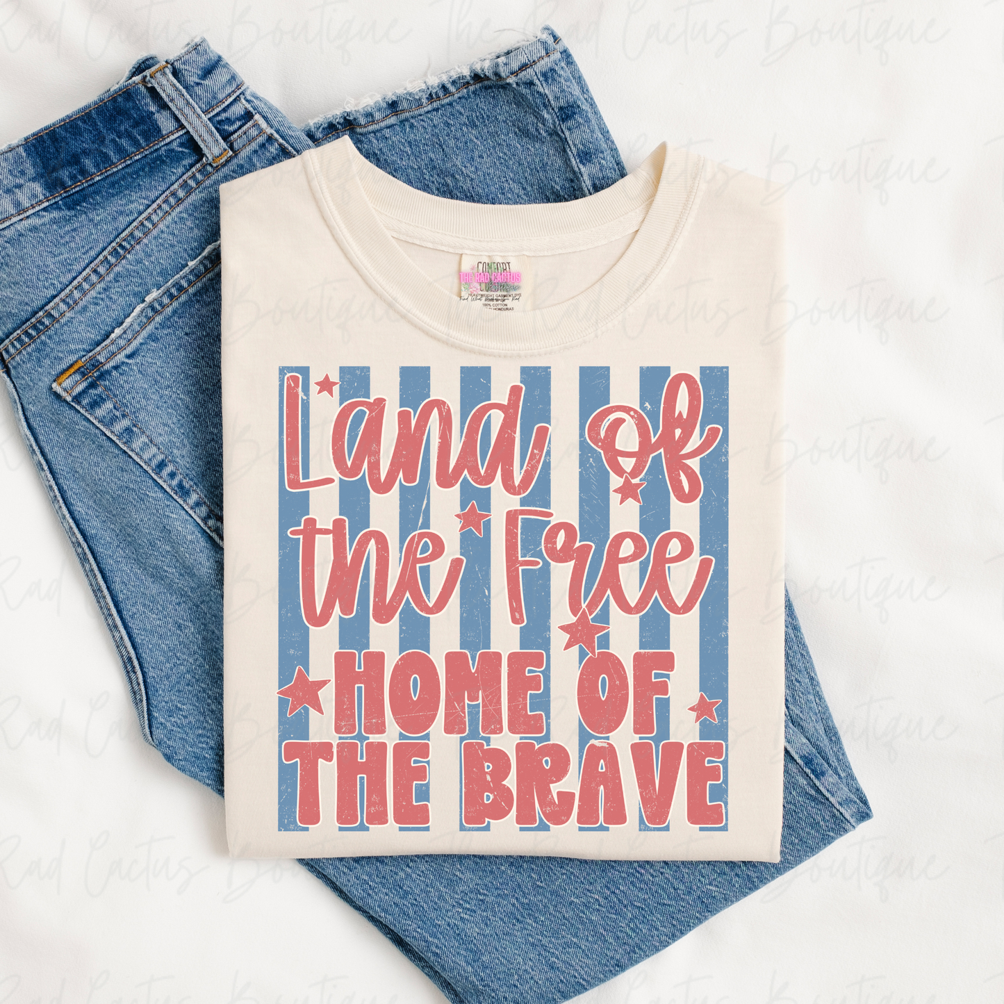 Land Of The Free Home Of The Brave Graphic Tee or Crewneck Sweatshirt