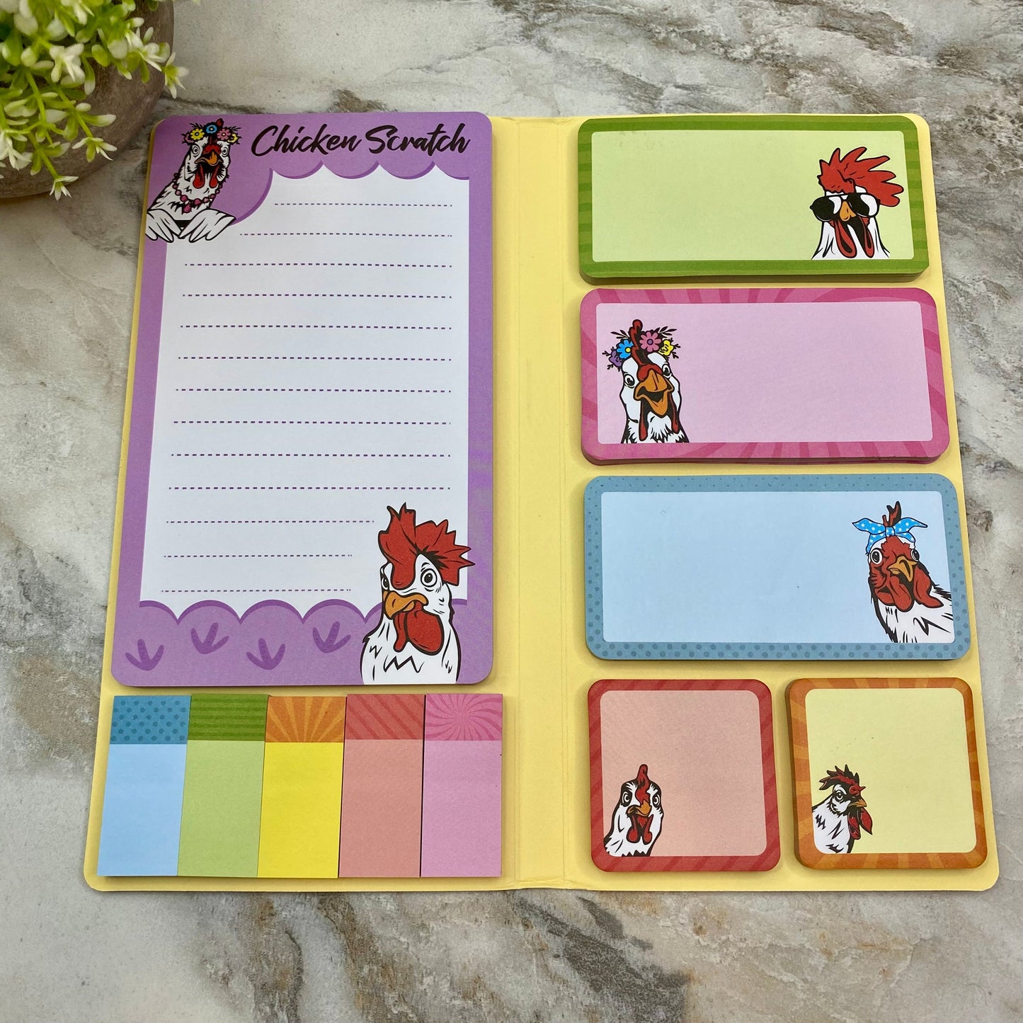 Sticky Note Booklet Set - Chicken - PREORDER 6/21-6/24