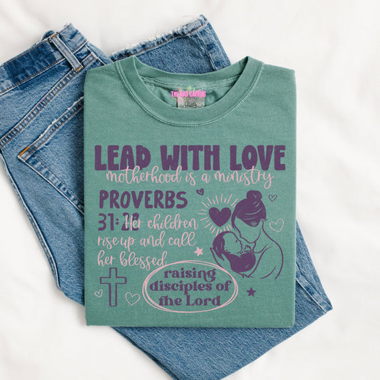 Lead with Love Graphic Tee or Crewneck Sweatshirt