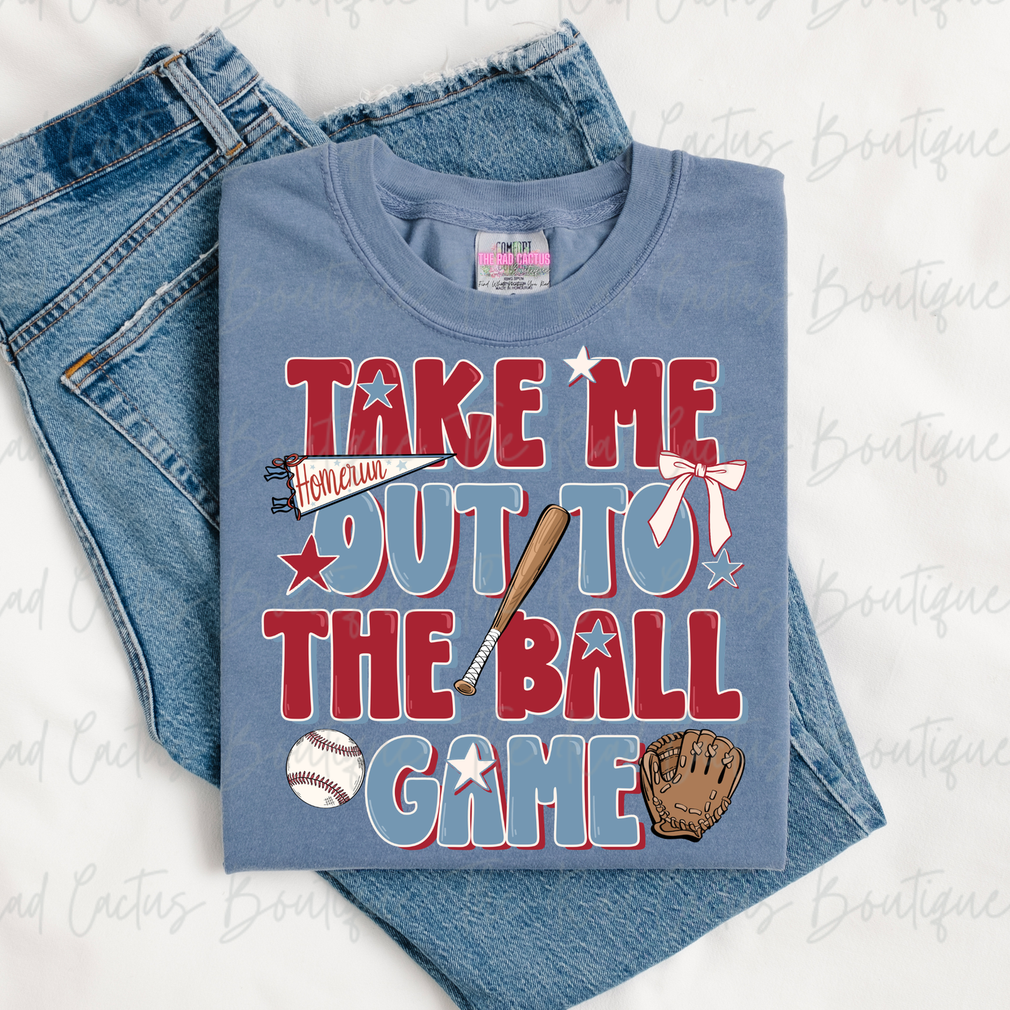 Take Me Out To The Ball Game Graphic Tee or Crewneck Sweatshirt