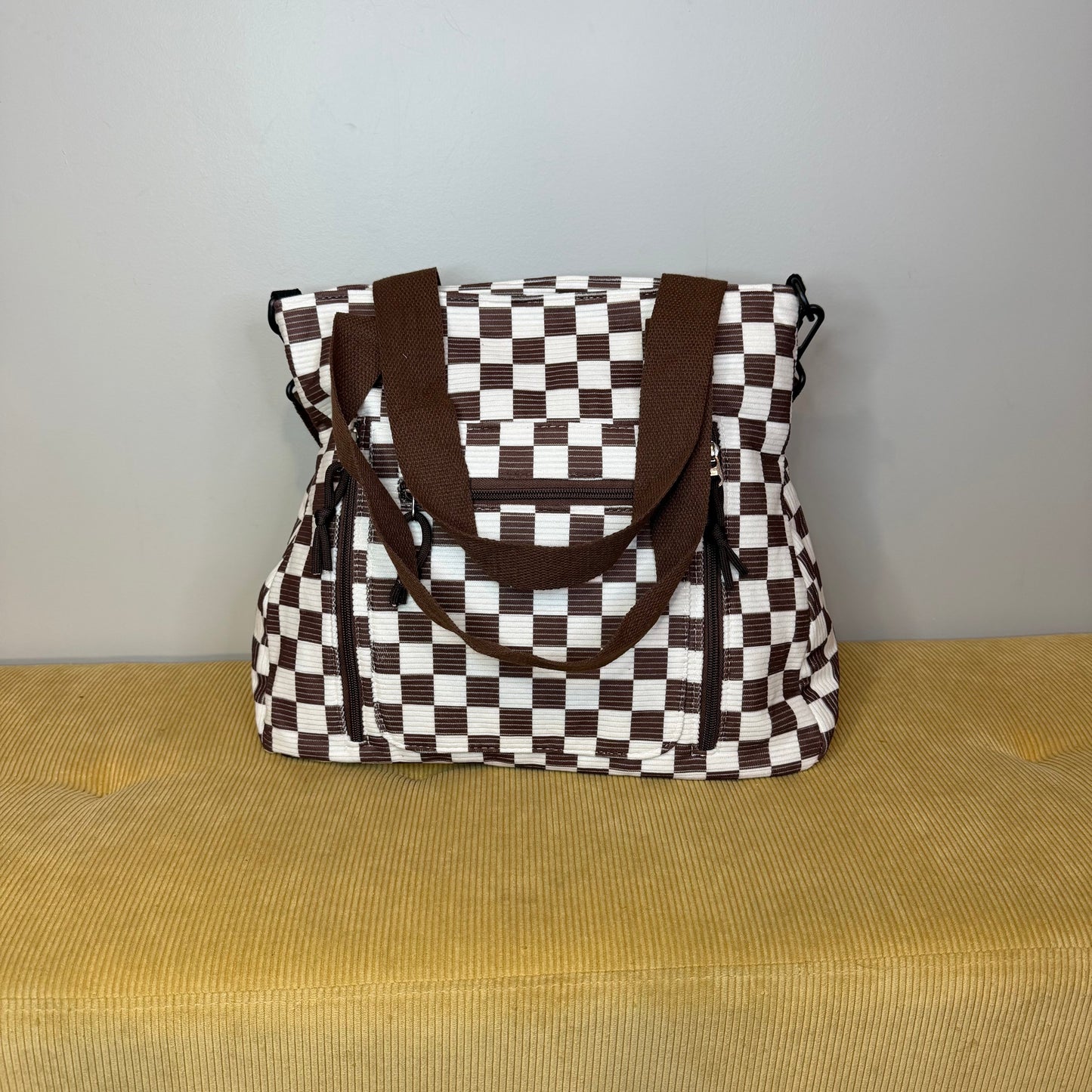 Caitlin Handbag - Corduroy Checker - PREORDER 3/4-3/7