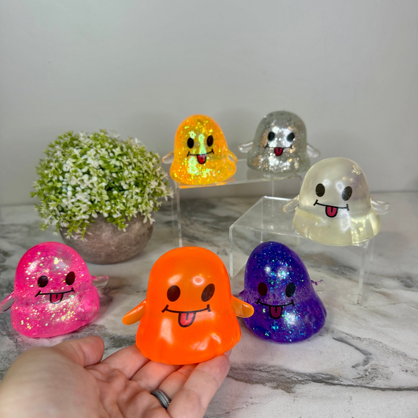 Squishy Toy - Halloween Glitter Ghost - PREORDER ends 7/12