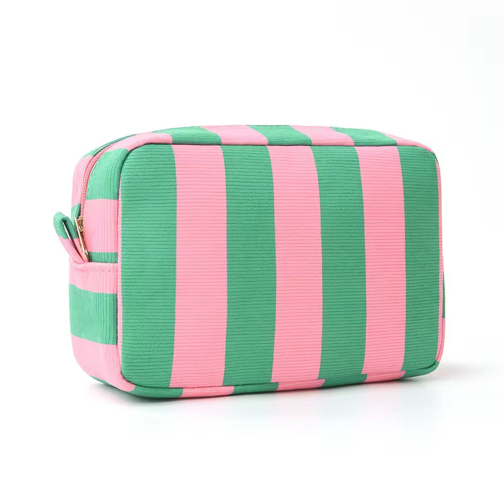 Canvas Stripe Travel Pouch - PREORDER 3/25-3/28