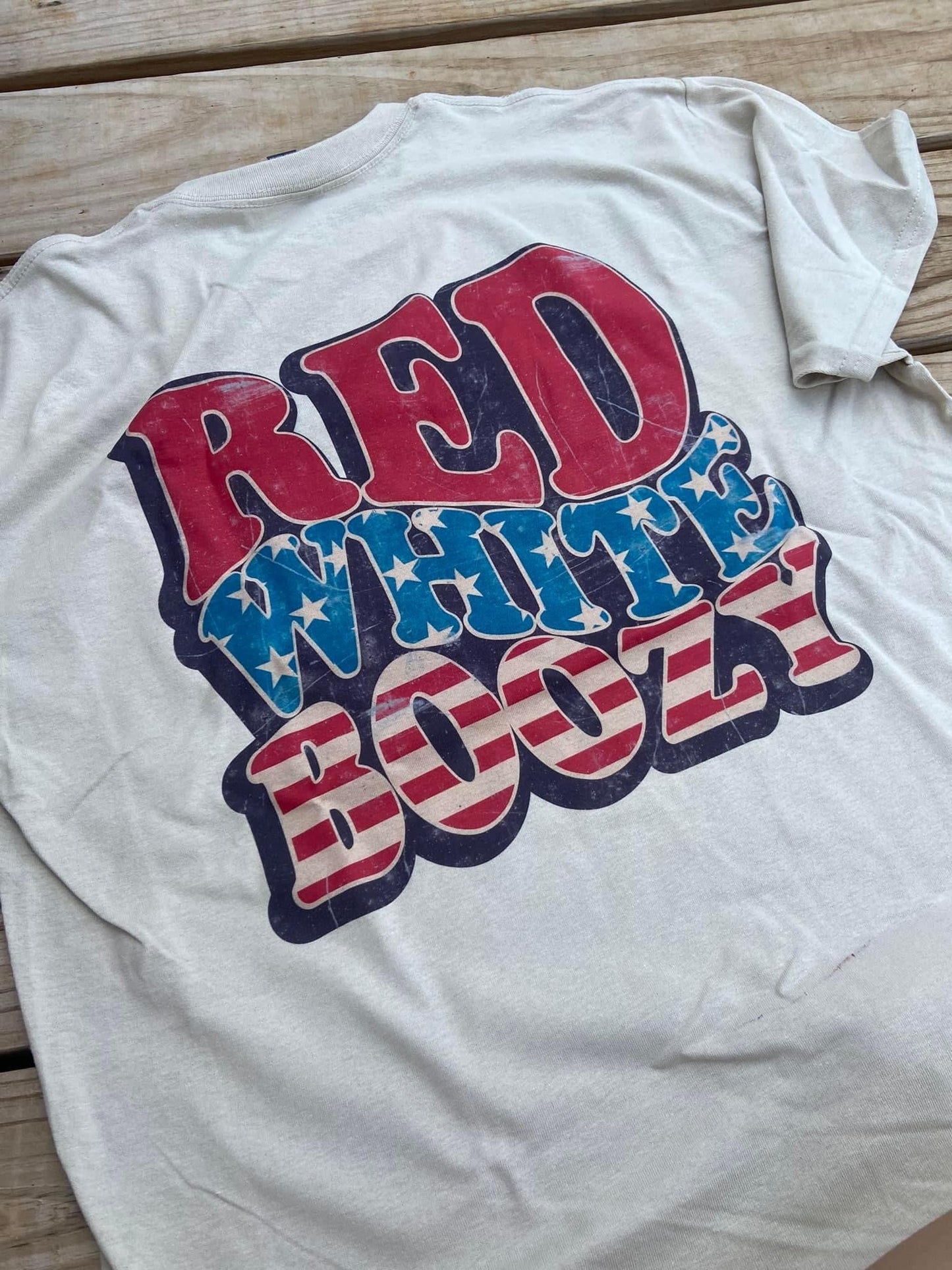 Red White Boozy Tee