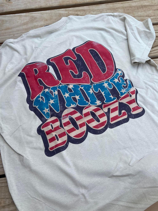 Red White Boozy Tee