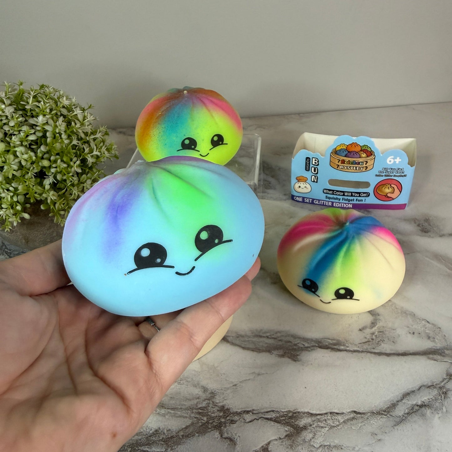 Squishy Toy - Viral Dumpling, Multi Color + New Face