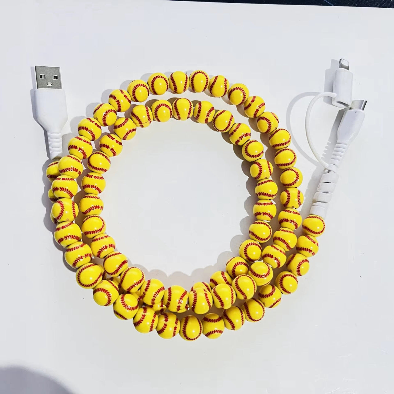 Charging Cord - Beaded - Sports - PREORDER 3/14-3/17