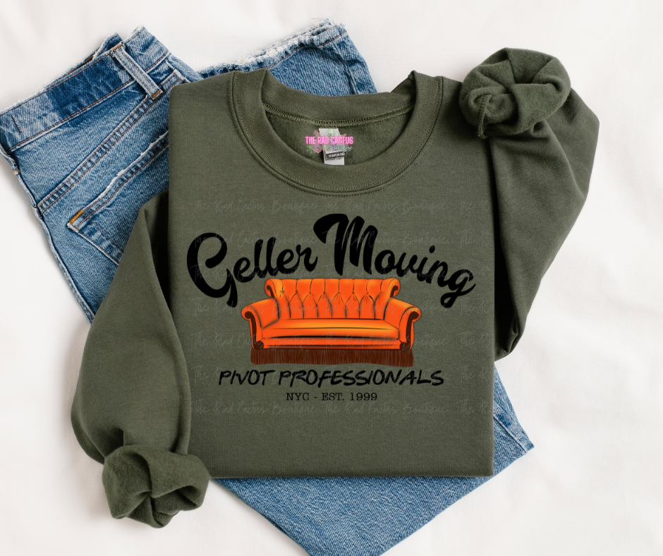 Black Ink Pivot Moving Co. Graphic Tee or Crewneck Sweatshirt