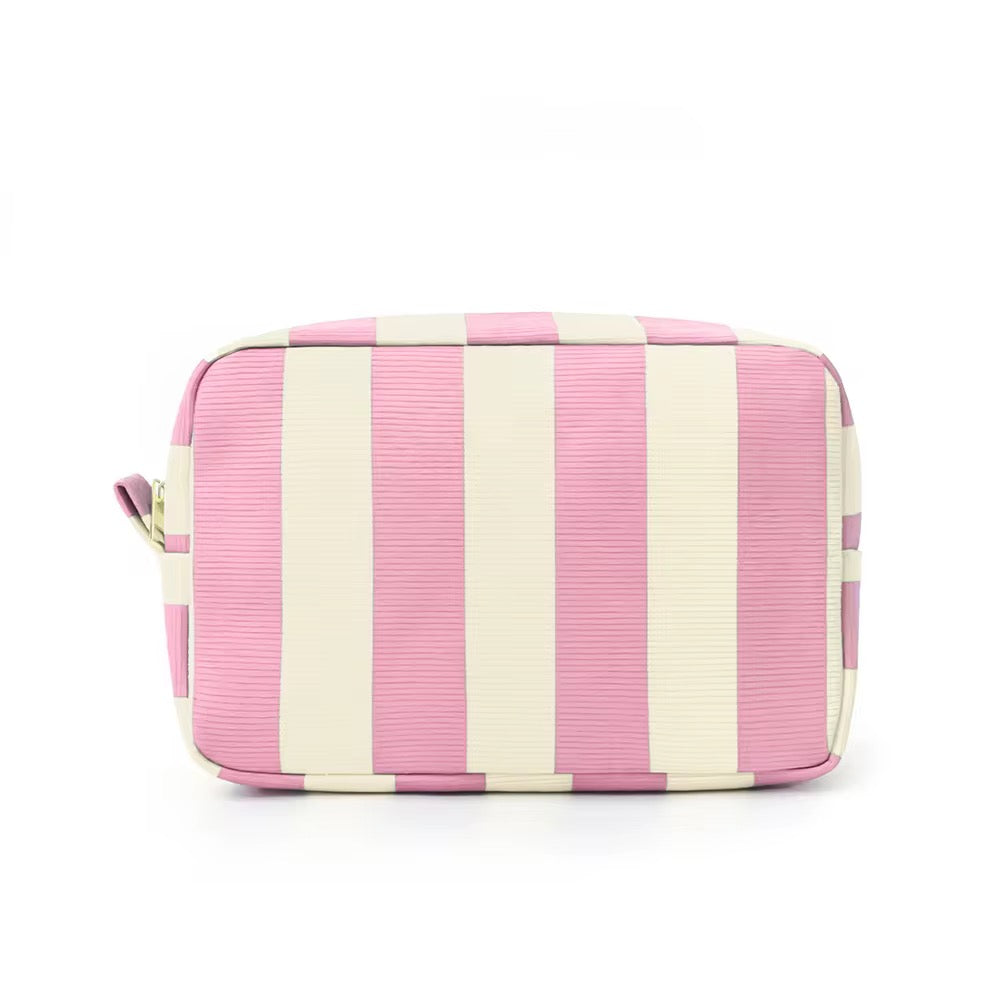 Canvas Stripe Travel Pouch - PREORDER 3/25-3/28