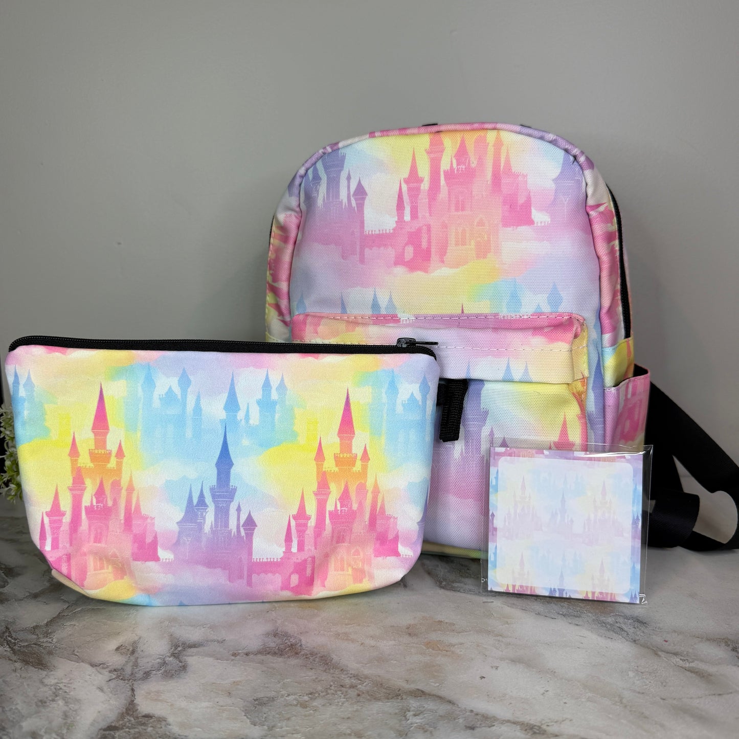 Mini Backpack - Pastel Castle - PREORDER