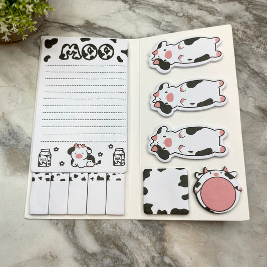 Sticky Note Booklet Set - Cow - PREORDER 6/21-6/24