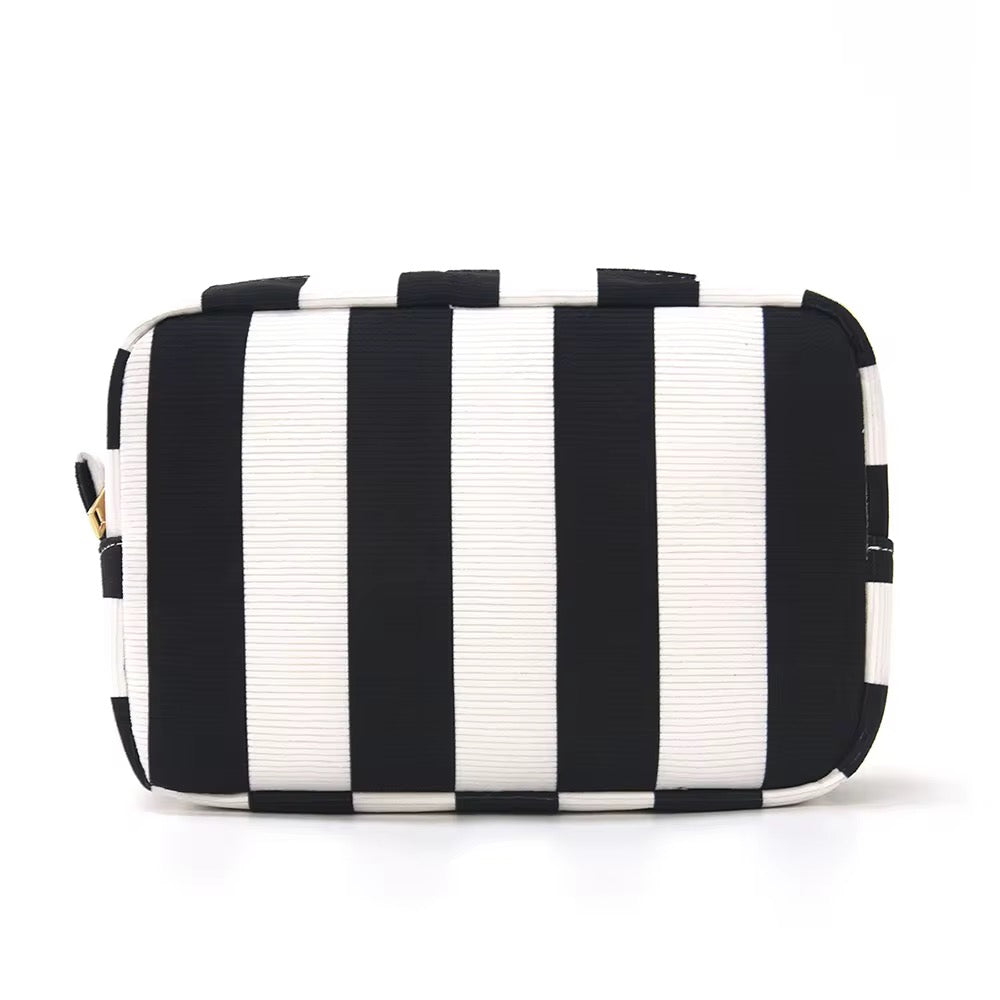 Canvas Stripe Travel Pouch - PREORDER 3/25-3/28