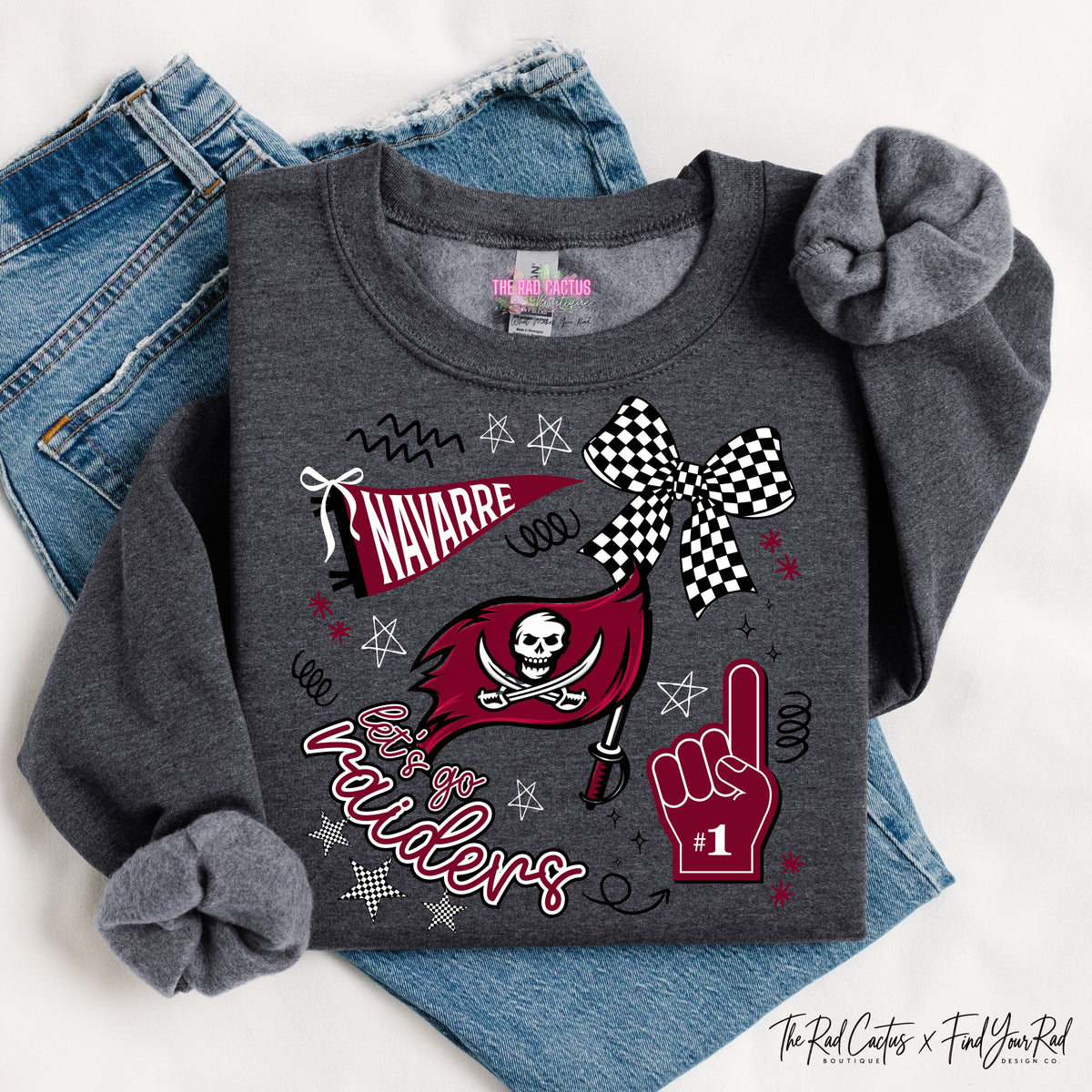 Navarre Raiders Spirit Collage Graphic Tee or Crewneck Sweatshirt