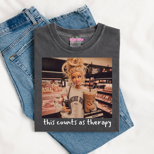 This Counts as Therapy Graphic Tee or Crewneck Sweatshirt