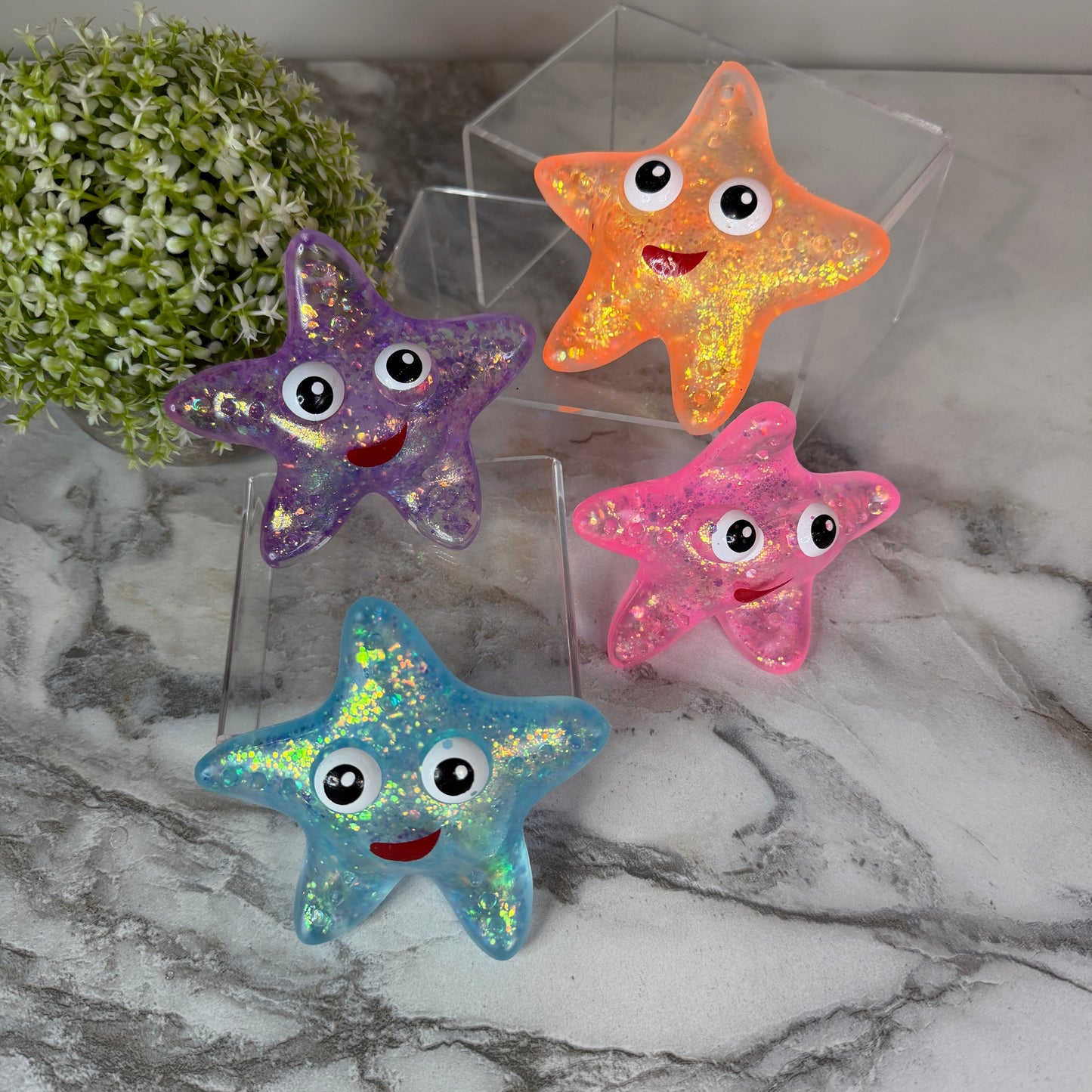 Squishy Toy - Glitter Starfish - PREORDER