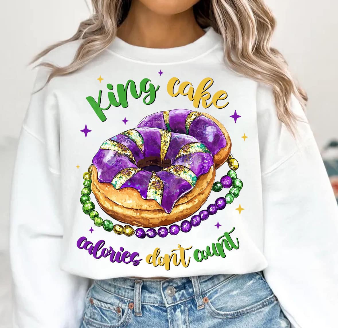 King Cake Calories Don't Count Tee/Sweatshirt